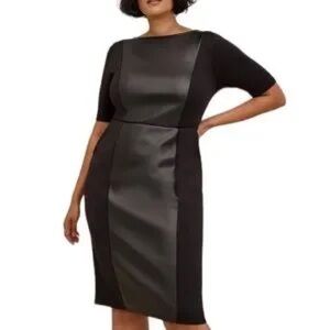 Almost NEW! Torrid Coated Scuba Dress Size 0 (LG/12)